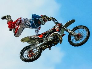Dirt Bike Stunts Puzzle Online Game