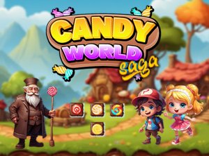 Candy World Saga: Tile Matching Puzzle Game