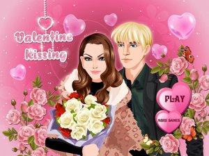 Valentines Kisses Dress Up Game - Dress Up Game