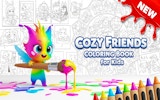 Cozy Friends Coloring Book for Kids - Free Online Coloring Game